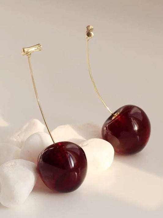Cherry Drop Earrings