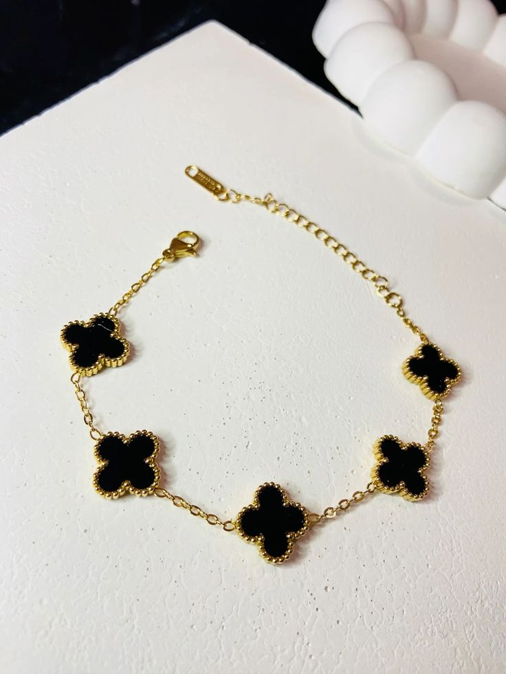 Black Clover Charm Bracelet