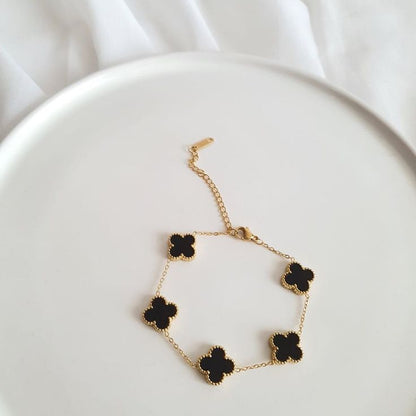 Black Clover Charm Bracelet