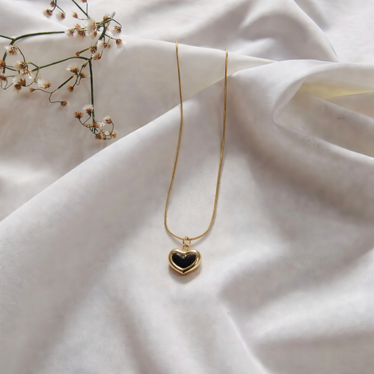 Cleforya Midnight Heart Necklace
