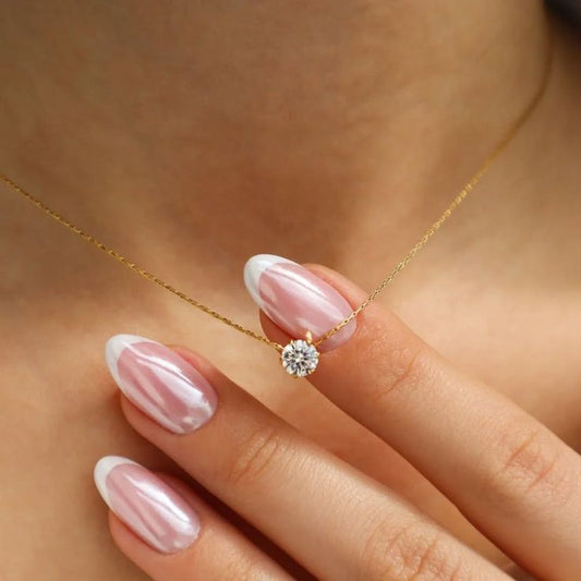 Celeste Solitaire Necklace