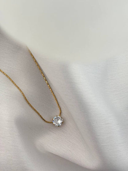 Celeste Solitaire Necklace