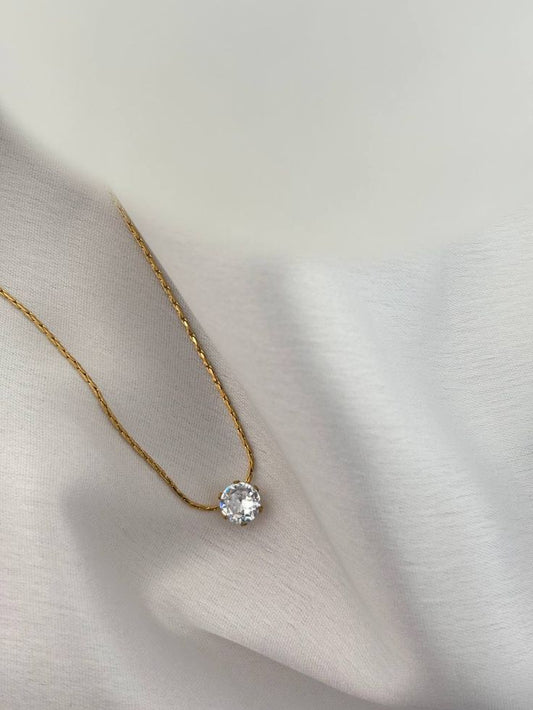 Celeste Solitaire Necklace